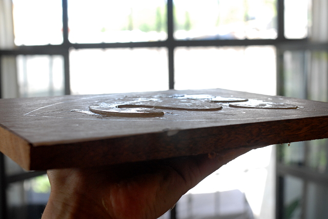 Glued pieces